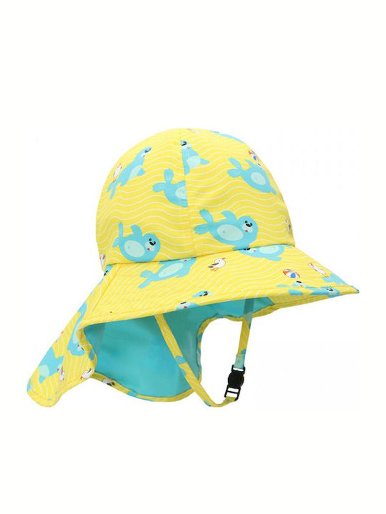 Zoocchini Παιδικό Καπέλο Υφασμάτινο Αντηλιακό Seal Κίτρινο
