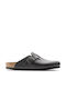 Birkenstock Boston SL Leder Clog Herren Herren Leder Anatomisch Clogs Schwarz