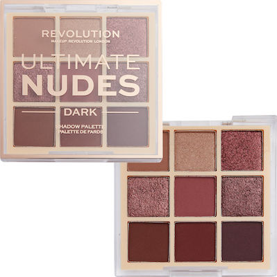 Revolution Beauty Ultimate Nudes Lidschattenpalette in fester Form Dark 8.1gr