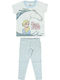 Set Pentru Copii Cu Pantaloni Vară 2 Bucăți Albe Frozen Ii