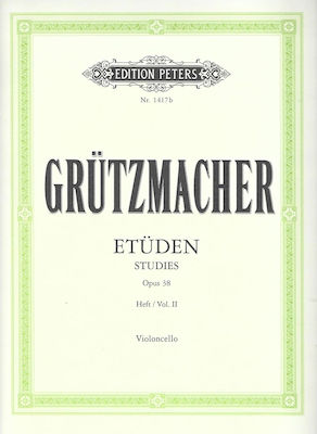 Edition Peters Grutzmacher - Studies Op.38 Vol.2 για Τσέλο Παρτιτούρα για Τσέλο