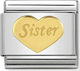 Nomination Composable Classic Link "Sister" Χρυ...