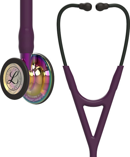 3M Littmann Cardiology IV Кардиологичен Стетоскоп Непрекъснато с Двоен Конус Бордо