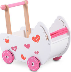 Moni Doll Stroller Ξύλινο Καροτσάκι για Κούκλες made of Wood