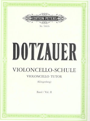 Edition Peters Dotzauer - Violoncello Tutor Vol.2 Metodă de învățare pentru Violoncel