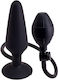 Seven Creations Inflatable Butt Plug Silicone Pleasure Анална тапа Черна