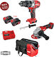 Flex PD2G 18.0-EC FC C Σετ Γωνιακός Τροχός & Κρουστικό Δραπανοκατσάβιδο Brushless 18V με 2 Μπαταρίες 5Ah και Θήκη