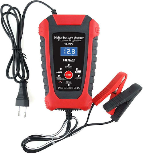 AMiO DBC-03 Φορτιστής Μπαταρίας Αυτοκινήτου 12/24V 6A/3A