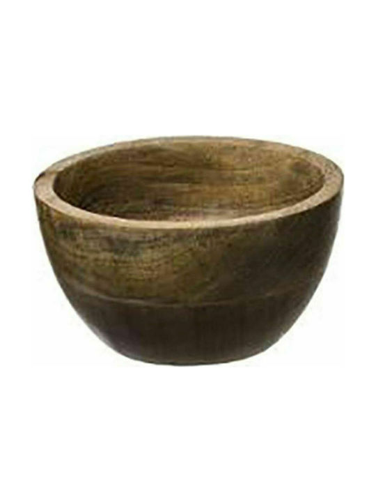 Atmosphera Serving Bowl Round Wooden Coffee with Diameter 13cm 1pcs