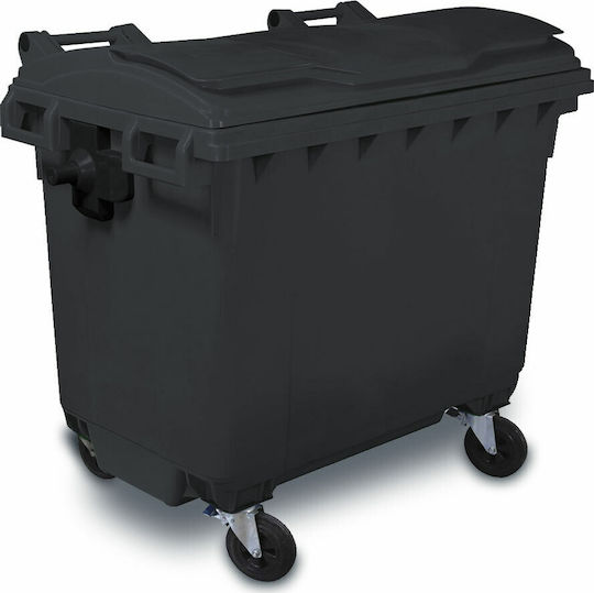 Green City International Plastic Wheeled Waste Bin 660lt Gray