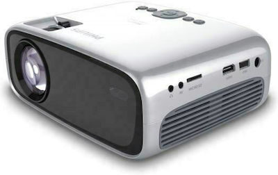 Philips NeoPix Easy Play Mini Projector LED Lamp with Built-in Speakers SIlver