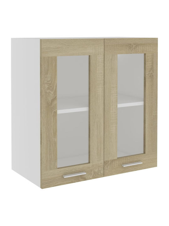 Wall Cabinet Μπεζ L60xW31xH60cm