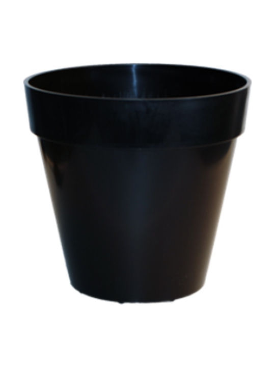 Round pot "DECO" Black No 1