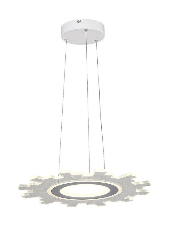 Rabalux Felicity Pendant Light LED with Natural White Light White