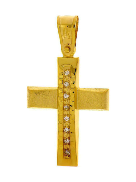 Q-Jewellery Women's Gold Cross 14K