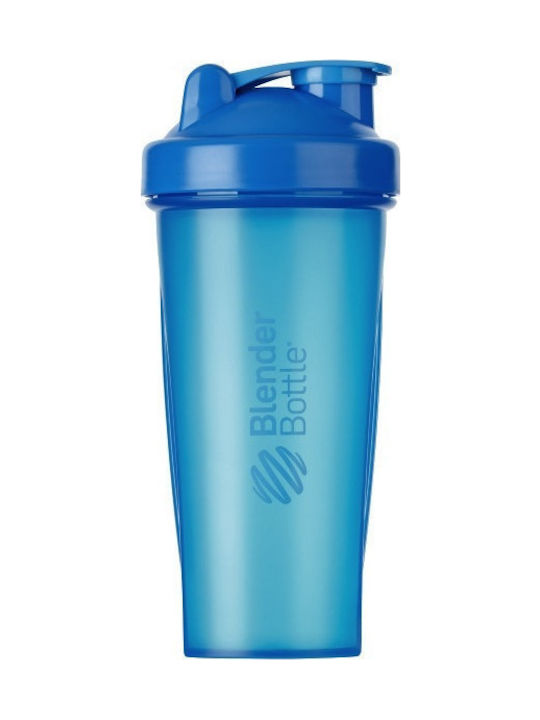 Blender Bottle Classic Plastic Protein Shaker 820ml Blue