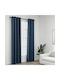 vidaXL Set of Blackout Curtains with Grommets Blue 2 Pieces 140x225cm