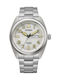 Citizen Eco-Drive Super Titanium Ρολόι Eco - Drive με Ασημί Μεταλλικό Μπρασελέ