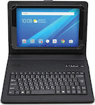 NOD Bluetooth Type & Protect Flip Cover Synthetic Leather with Keyboard Greek Black (Universal 9-10.1") 141-0177