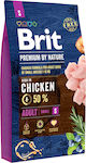 Brit Premium by Nature Adult Small 1kg Ξηρά Τροφή για Ενήλικους Σκύλους Μικρόσωμων Φυλών με Κοτόπουλο