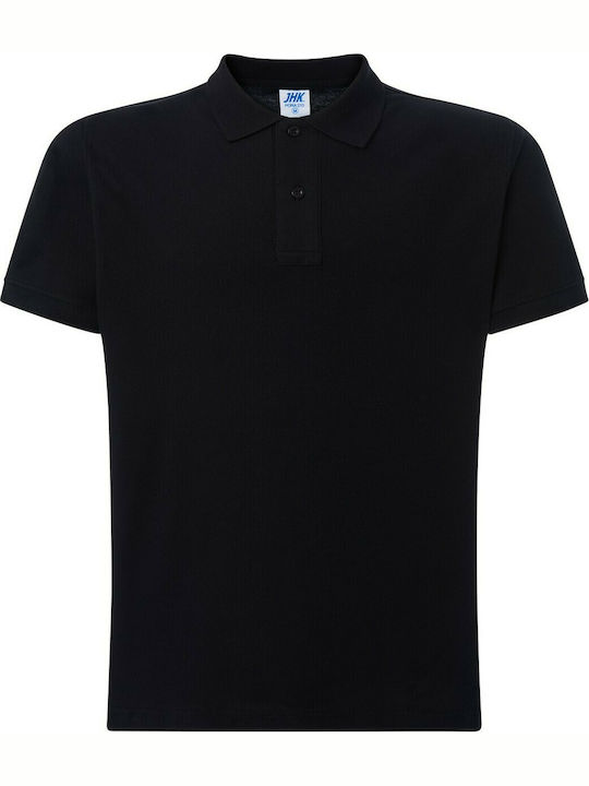 JHK PORA-210 Men's Short Sleeve Promotional Blouse Black