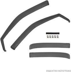 Farad Set of Windbreakers Front and Rear Car for Skoda Octavia 4pcs