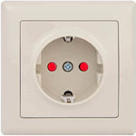 Mutlusan Daria Single Power Safety Socket White