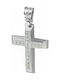 Triantos White Gold Cross 14K