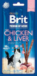 Brit Kitten and Adult Λιχουδιές σε Stick Γάτας Chicken & Liver 15gr