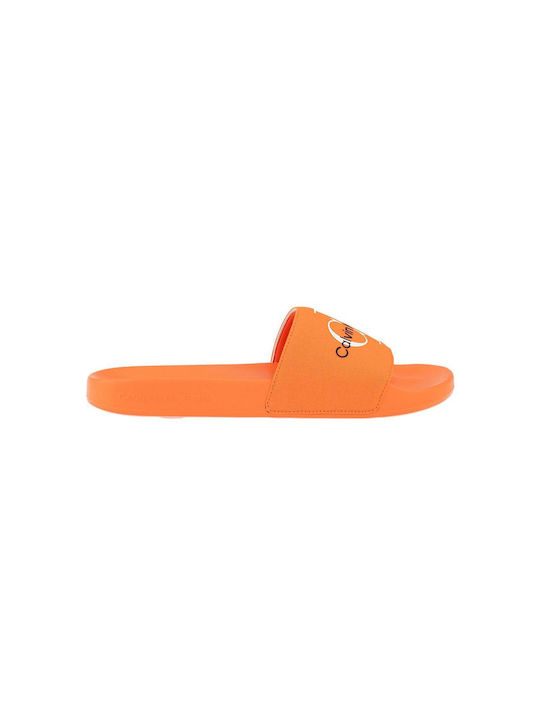 Calvin Klein Men's Slides Orange