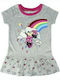 Minnie Mouse Rochie Fete Mâneca Scurtă Gri