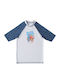 Slipstop Schutzshirt Badeanzug Kinder Badeanzug Rashguard Weiß