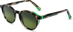 Etnia Barcelona Avinyo 2 Sunglasses Brown with Acetate Frame & Green Lens