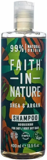 Faith in Nature Shea & Argan Shampoos Hydration & Shine for Dry Hair Hair 400ml