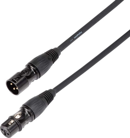 Soundsation Cable XLR male - XLR female Μαύρο 0.50m (WM-PCBXX05)