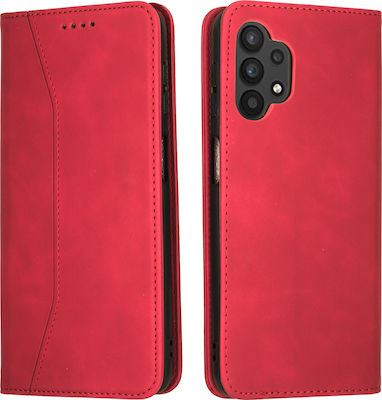 Bodycell PU Leather Synthetic Leather Wallet Red (Galaxy A52 / A52s)