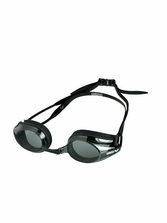 Arena Tracks Swimming Goggles Adults with Anti-Fog Lenses Black