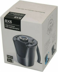 Car Charger with 1x USB-A and 1x Lighter
