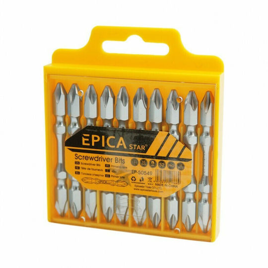 Epica Star Σετ 10 Μύτες Κατσαβιδιού Αστέρι