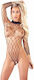 Mandy Mystery Fence Net Open Back Black
