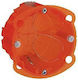 Legrand Batibox Flush Electrical Box Branching for Drywall 1 Position 50mm in Orange Color
