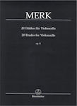 Barenreiter Merk - 20 Etudes for Violoncello Op.11 Παρτιτούρα για Τσέλο