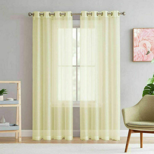 Palamaiki Perdea Cu Capse Era Ecru 140x260cm