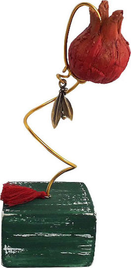 Kapadakis Wood Art Decorative Pomegranate made of Wooden 7x3.5x16cm 1pcs
