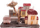 Kapadakis Wood Art Dekoratives Startseite aus Hölzernes 20x15x10cm 1Stück