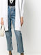 Lange Damen Strickjacke Weiß