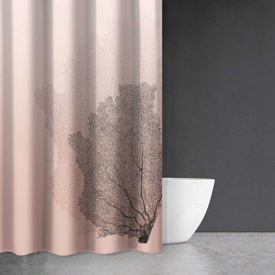 Saint Clair Seawater Des 621 Κουρτίνα Μπάνιου Υφασμάτινη 180x200 cm Old Pink