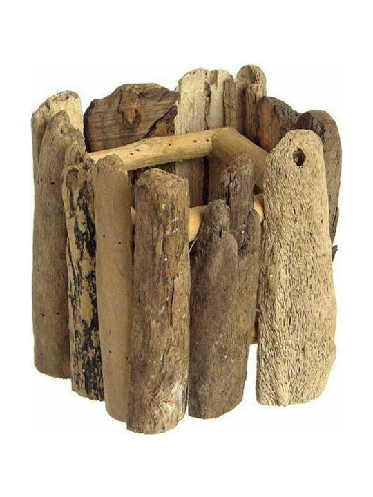 JK Home Decoration Διακοσμητικό Χώρου από Ξύλο 15x15x15cm
