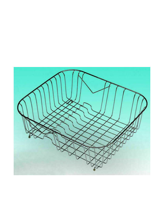 Gloria Στραγγιστήρι Γούρνας Inox Ασημί 40x31cm
