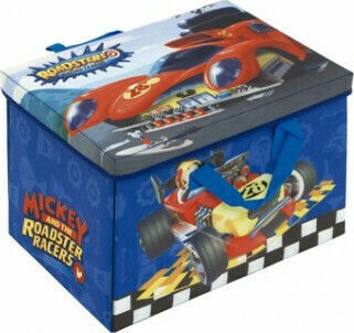 Arditex Kinder Aufbewahrungsbox Faltbar aus Stoff Mickey Roadster Racers Blau 1Stück